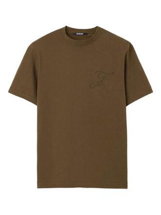 Jacquemus logo-embroidered T-shirt - Verde