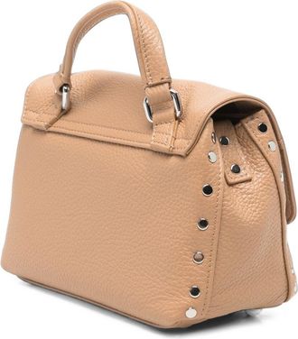 Zanellato Postina Daily Pebbled Leather Top Handle Bag - Tan
