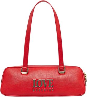 Love Moschino Baguette Tas - Dames - Tassen - Rood - Maat: ONE Size Leer