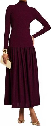 Retrof&ecirc;te Bandini Knit Dress In Metallic Pinot