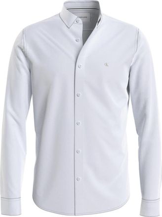 Calvin Klein Wit Shirt Jeans - Heren - Casual Overhemden - Wit - M - Overhemden