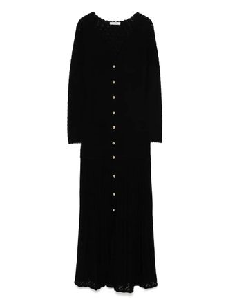 Sandro knitted midi dress - Black