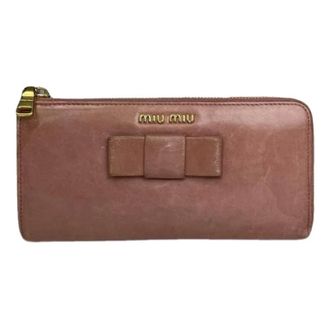 Miu Miu Portafoglio in pelle Pre-owned - - Pre-owned - Donna - Rosa - ONE SIZE