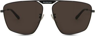 Balenciaga BB0246SA Asian Fit 001 Mens Sunglasses Gunmetal Size 61