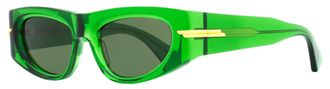 Bottega Veneta BV1144S Cat-Eye Acetate Sunglasses - Green
