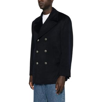Brunello Cucinelli Heren, Jassen, Blauw, Maat: L Wol