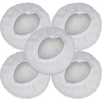 OEM Set Di 5 Cuffie Per Lucidatura, Kit Di Dischi Per Lucidatura Auto Da 125-150 Mm, Tamponi In Lana Per Ceratura Compatibili Con La Maggior Parte Delle L