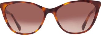 Longchamp Brown Gradient Cat Eye Ladies Sunglasses LO659S 214 57
