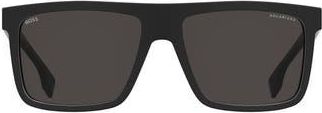 BOSS 59mm Polarized Square Sunglasses in Black at Nordstrom Rack