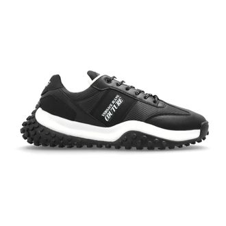 Versace Jeans Couture Sneakers, male, Black, Size: 12 US Sports Shoes with Printed Logo