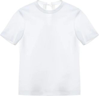 Carven Fitted T-Shirt In Double Satin