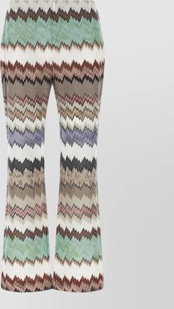 Missoni snake-print flared trousers