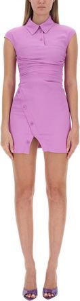 Moschino Pink Shirt Collar Mini Dress