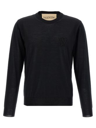 Valentino Garavani Mens Logo Embroidery Sweater
