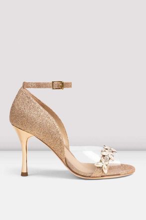 Bloch Ladies Poema Argentine Tango Shoes, Champagne Glitter