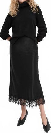 Favorite Daughter Lacy Favorite Skirt In Black