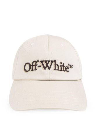 Off-white Bookish baseball cap - men - Cotton - One Size - Neutrals