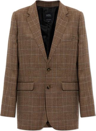 A.P.C. Annie Blazer - Dames - Blazers - Bruin - XS - Wol - Jassen