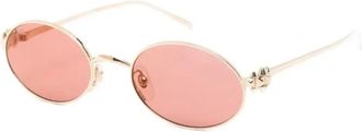 Cartier Ct 0644S Zonnebrillen - Dames - Zonnebrillen - Geel - 52 MM - Nylon - Accessoires
