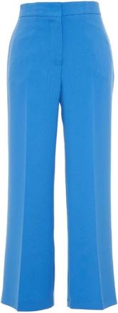 Kaos Dames Chino Broek- Synthetisch Materiaal - Dames - Wijde Broeken - Blauw - S - Broeken
