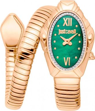 Just Cavalli Womens JC1L357M0035 Ladies Signature Snake Lirica Watch - Gold - One Size