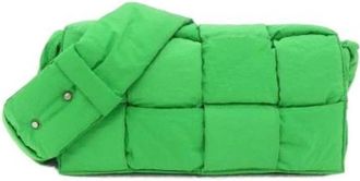 Bottega Veneta Pre-owned Polyamide Shoulder Bag - Dames - Vintage Schoudertas - Groen - ONE Size - Vintage