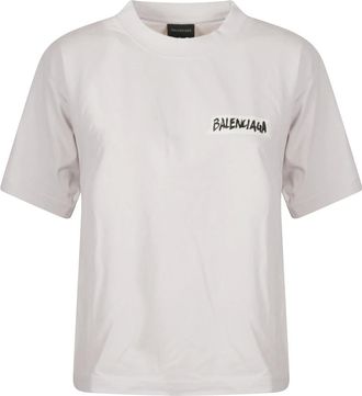 Balenciaga Tops, Dames, Wit, S, T-shirts