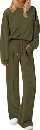 Generic Womens Clothing 2025 Lounge Wear Sets For Women UK Tracksuit Wear 2 Piece Ladies Tracksuits Comfort Long Sleeve Hoody Tops Trousers Fashion Autumn Win