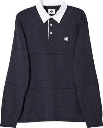 Pretty Green Islington-rugbyshirt voor heren (Marine)