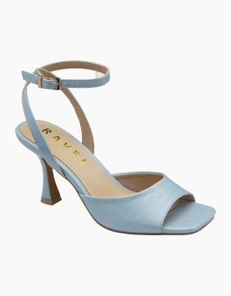 Ravel Womens Holms Womens Sandals - Pale Blue Croc Pu - Size: 5