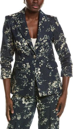 Elie Tahari The Gabby Denim Burnout Jacket
