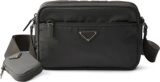 Prada Borsa a spalla con zip - Grigio