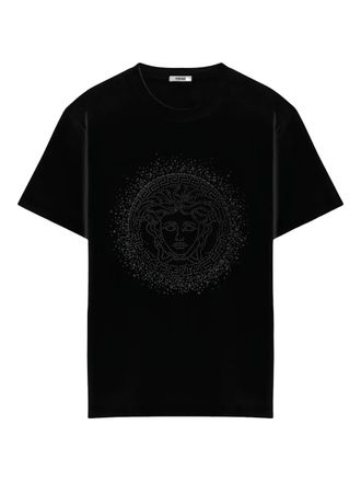 Versace crystal Medusa T-shirt - Black