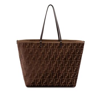 Fendi Roll Large Tote - female - Fendi - Shopping Bags - Brown - ONE SIZE - Bags