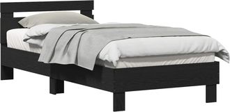 vidaXL Estructura De Cama Roble Negro 80 X 200 Cm Madera De Ingenier&iacute;a Vidaxl