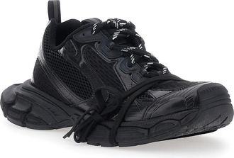 Balenciaga Mens Sneakers 3xl Black Tech Fabric Trainers