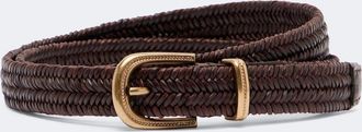 Brunello Cucinelli Woven leather belt