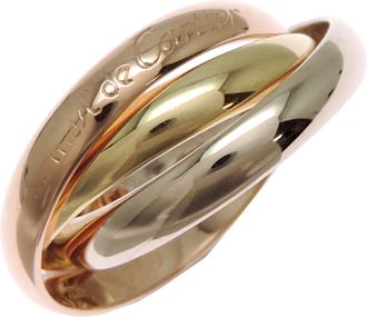 Cartier Gold Silver Pink Yellow Gold (18K) Pink Gold (18K) White Gold (18K) Band Ring (Pre-Owned)