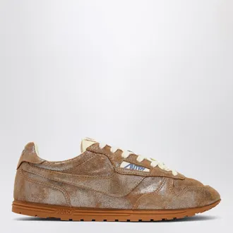 Autry Brown/metallic ivory Windspin sneaker