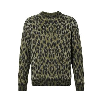 Laneus Truien & Vesten, Heren, Groen, S, Crewneck Boxy Maculata