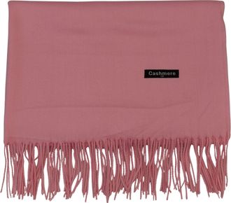 Generic Plain Feel Cashmere Scarf for Women, Lightweight Cashmere Wrap Scarf, Soft Light Weight Scarf for all Season (Pink)