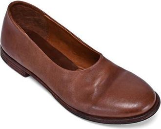 OLD TREND Heritage Genuine Leather Minimal Soft Mary Jane Flat in Coffee at Nordstrom, Size 5.5