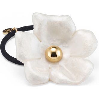 Lelet NY Medium Eden Resin Cuff Ponytail Holder in Pearlescent at Nordstrom