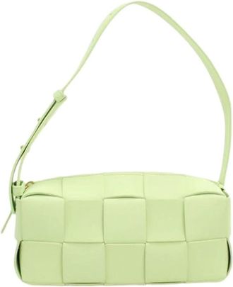 Bottega Veneta Pre-owned Shoulder Bags, female, Green, Size: ONE SIZE Pre-owned Vintage Shoulder Bag