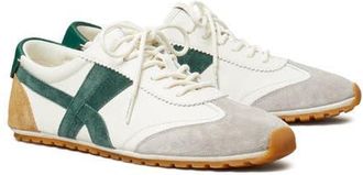 Tory Burch Hank Field Sneaker in Cream/malachite/grey at Nordstrom, Size 10.5