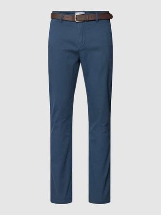 Lindbergh Lindbergh Regular Fit Chino mit Strukturmuster in Royal, Gr&ouml;&szlig;e 34/30