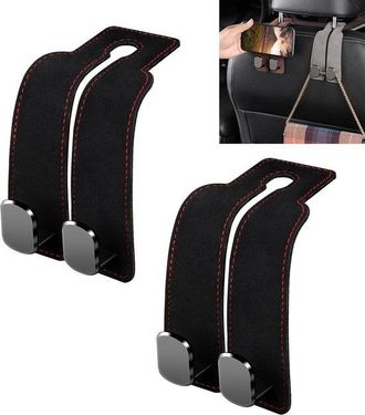 No Brand Ganchos Para Reposacabezas - 2 Piezas - Colgadores Para Asientos De Coche - Colgador De Bolsos - Perchero Para Coche - Soporte Para Tel&eacute;fono - Gancho 