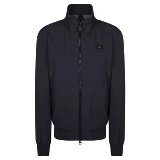 Blauer Bomber Jackets, male, Blue, Size: M Anson Bomber Jacket