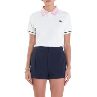 English Factory Sports Club Colorblock Polo in Off White at Nordstrom, Size X-Large