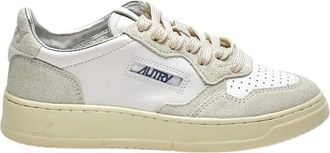 Autry Medalist Low - Dames - Sneakers - Wit - 38 EU - Katoen - Schoenen